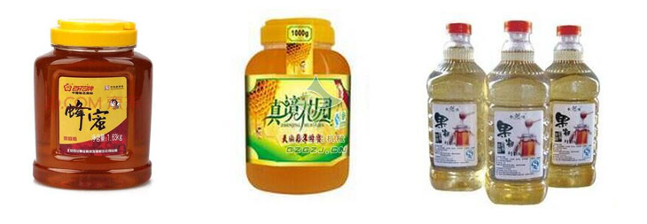 果糖灌裝旋蓋貼標封箱打包生產線