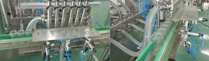 6頭臥式攪拌醬料灌裝機(jī)